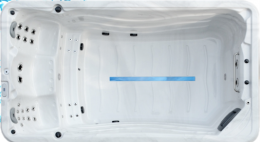 Spas de nage mono-bassin moins de 5m - Spa de nage sportif AS40-2P